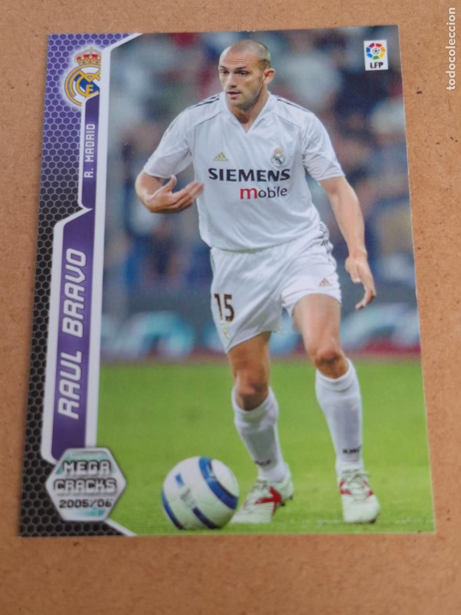 Cromos de f&uacute;tbol: MEGACRACKS 2005 2006 05 06 - PANINI - 188 RA&Uacute;L BRAVO - REAL MADRID - CP12