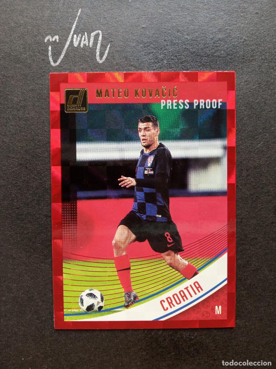 Cromos de f&uacute;tbol: RED PRESS PROOF KOVACIC CROACIA MUNDIAL 2026 MANCHESTER CITY⚽ PANINI &reg; DONRUSS 2018 2019 18 19 NUEVO
