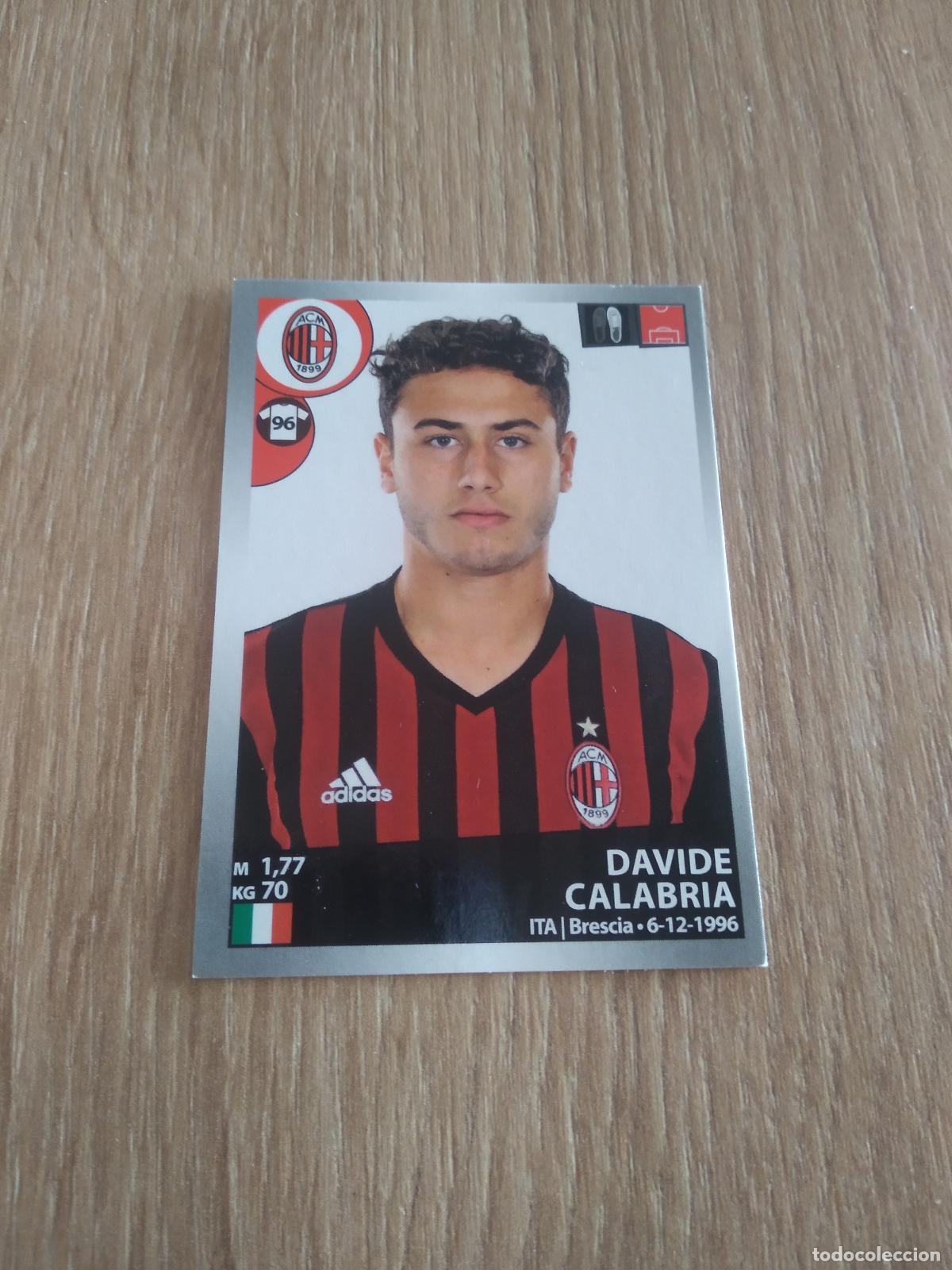 Cromos de f&uacute;tbol: 320 DAVIDE CALABRIA AC MILAN CROMO FUTBOL PANINI LIGA ITALIA 16-17 CALCIATORI 2016-2017