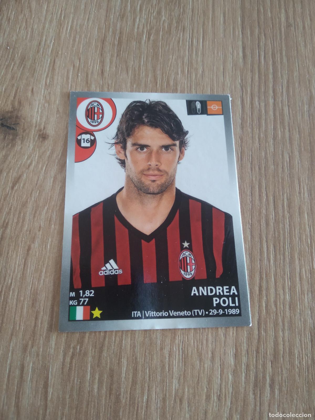 Cromos de f&uacute;tbol: 321 ANDREA POLI AC MILAN CROMO FUTBOL PANINI LIGA ITALIA 16-17 CALCIATORI 2016-2017