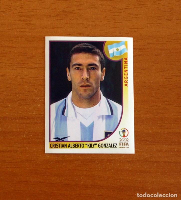 Cromos de f&uacute;tbol: Argentina - 398 Kily Gonzalez - Mundial Korea Jap&oacute;n 2002 - Editorial Panini - Nunca pegado