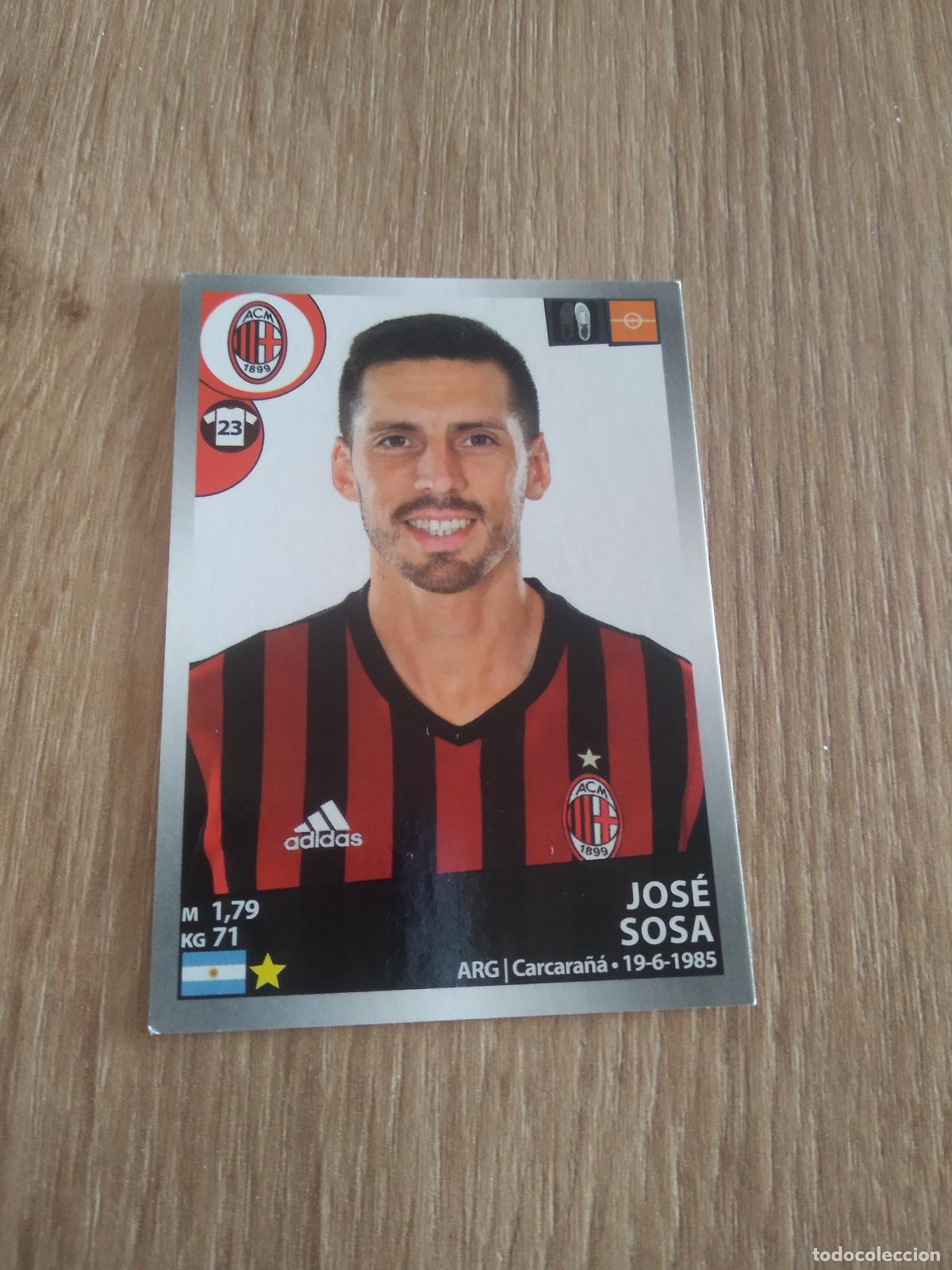 Cromos de f&uacute;tbol: 327 JOSE SOSA AC MILAN CROMO FUTBOL PANINI LIGA ITALIA 16-17 CALCIATORI 2016-2017