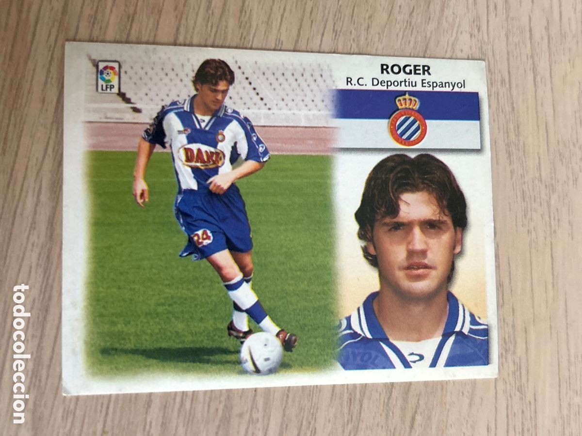 Fu&szlig;ball-Sticker: ROGER ESPANYOL COLOCA LIGA ESTE 1999 2000 99 00 NUNCA PEGADO SIN PEGAR