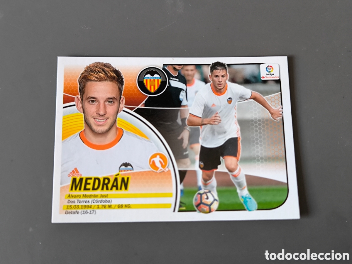Cartes &agrave; collectionner de Football: MEDR&Aacute;N 11 Valencia CF Liga Este 16 17