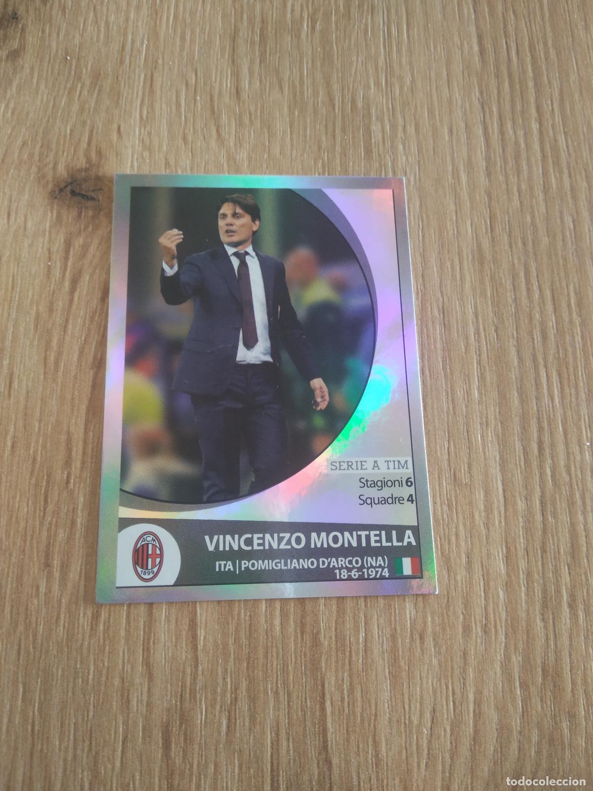 Figurine di Calcio: 340 VINCENZO MONTELLA AC MILAN CROMO FUTBOL PANINI LIGA ITALIA 16-17 CALCIATORI 2016-2017
