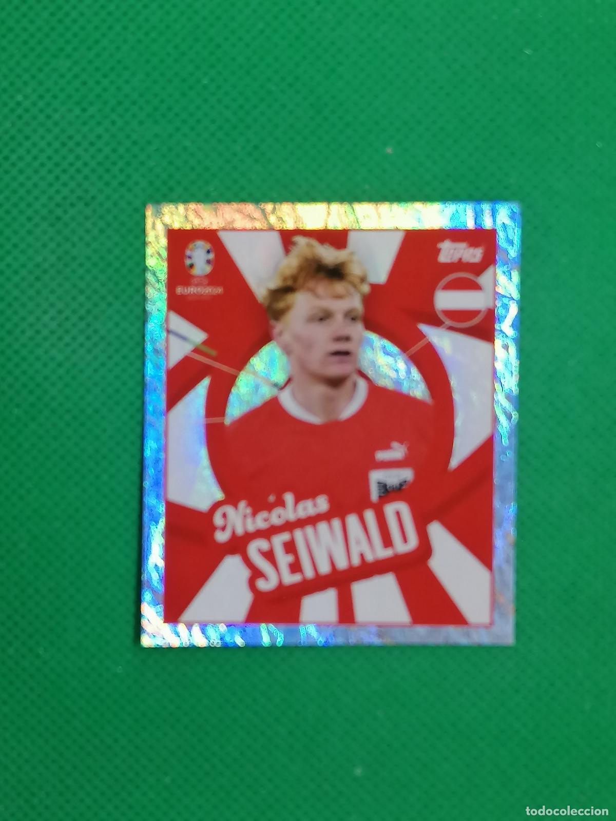 Cartes &agrave; collectionner de Football: AUT PTW AUTPTW NICOLAS SEIWALD AUSTRIA PARALELA ⚽ TOPPS EURO 2024 24 GERMANY STICKERS ⚽