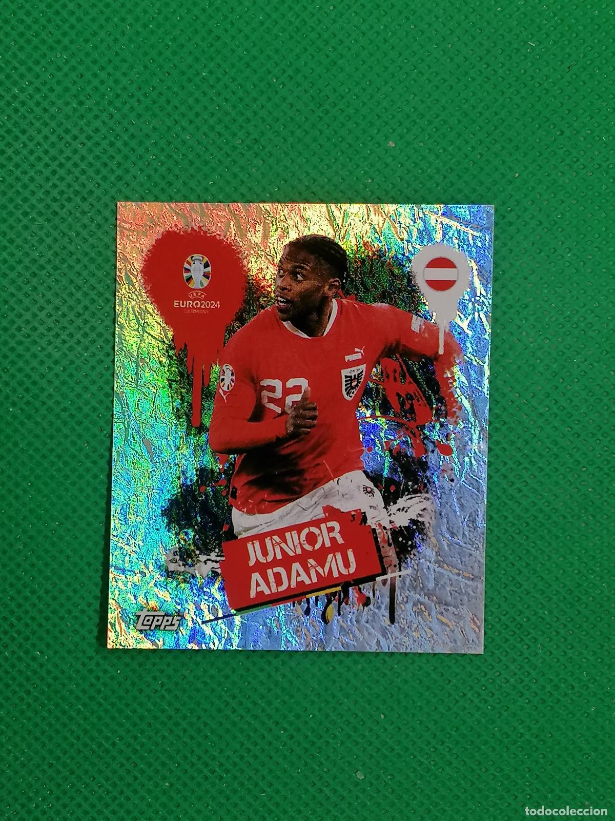 Cartes &agrave; collectionner de Football: AUT 3 AUT3 JUNIOR ADAMU AUSTRIA PARALELA ⚽ TOPPS EURO 2024 24 GERMANY STICKERS ⚽