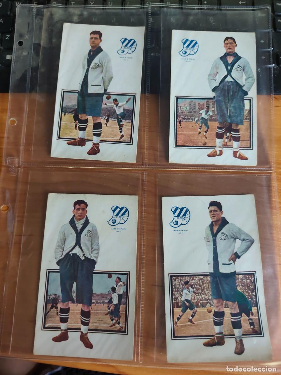 Cartes &agrave; collectionner de Football: 4 cromos CD EUROPA JUGADORES DE FOOT-BALL CHOCOLATES AMATLLER