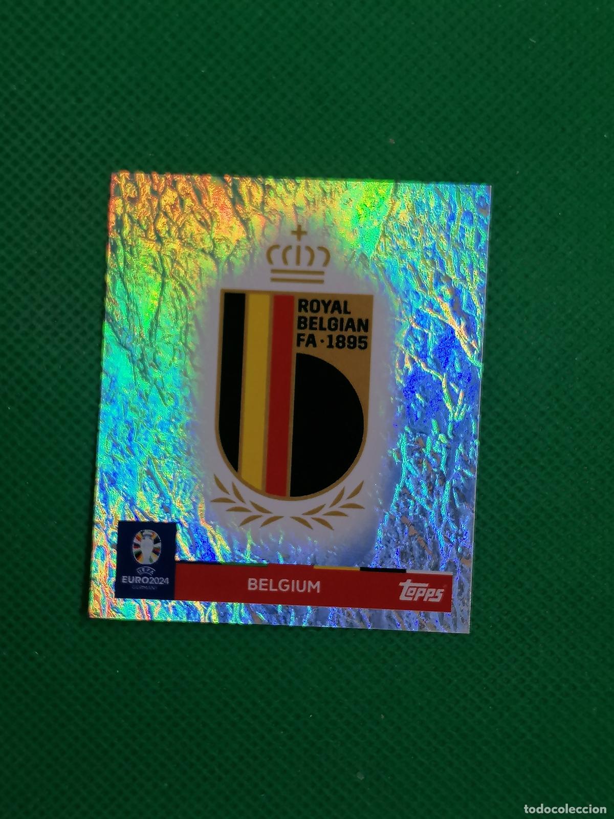 Cartes &agrave; collectionner de Football: BEL 1 BEL1 ESCUDO BELGICA PARALELA ⚽ TOPPS EURO 2024 24 GERMANY STICKERS ⚽