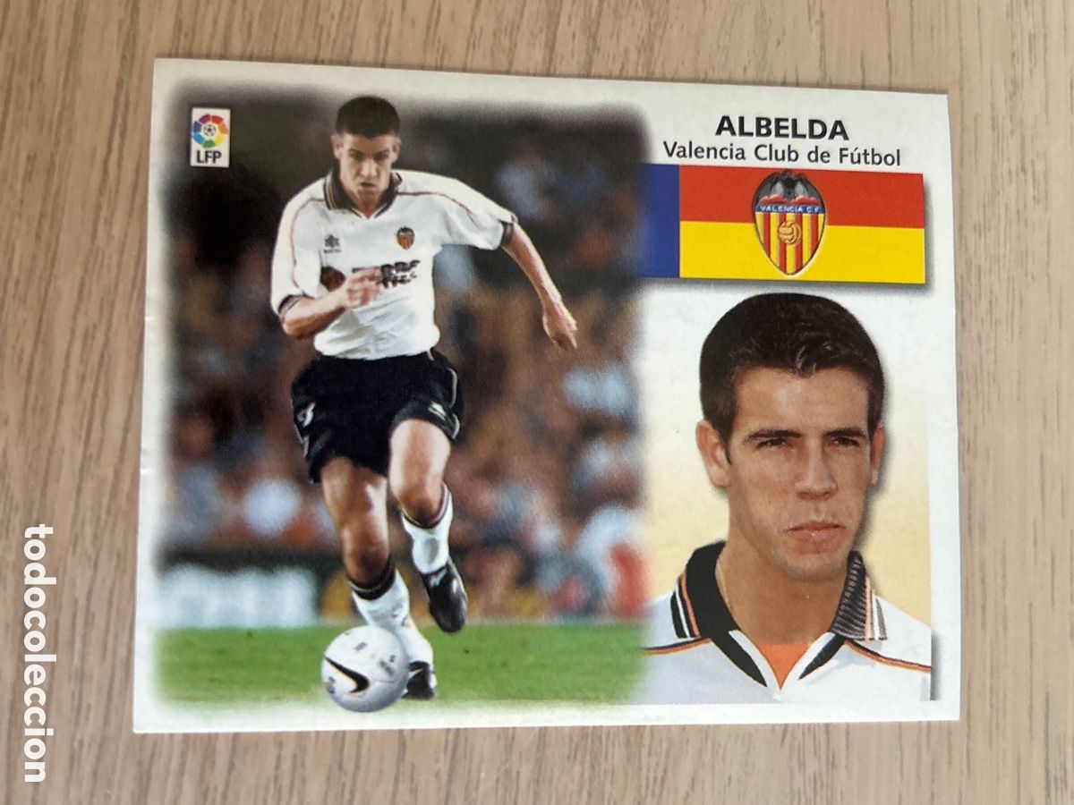 Cartes &agrave; collectionner de Football: ALBELDA VALENCIA COLOCA LIGA ESTE 1999 2000 99 00 NUNCA PEGADO SIN PEGAR