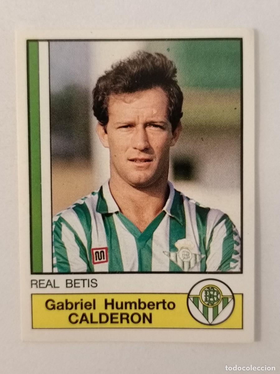 Football Stickers: #72 CALDERON (REAL BETIS) FUTBOL 87 PANINI