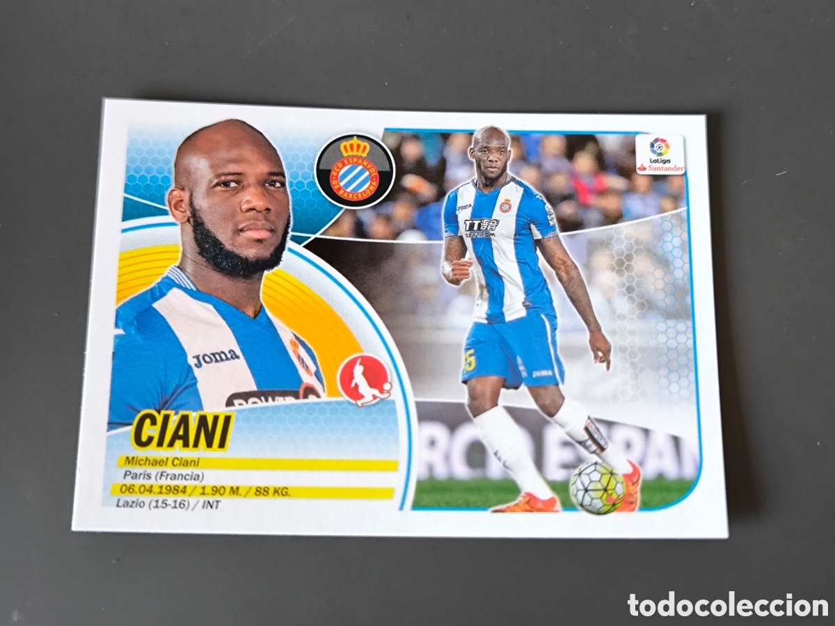 Cromos de f&uacute;tbol: CIANI 4 RCD Espanyol Liga Este 16 17
