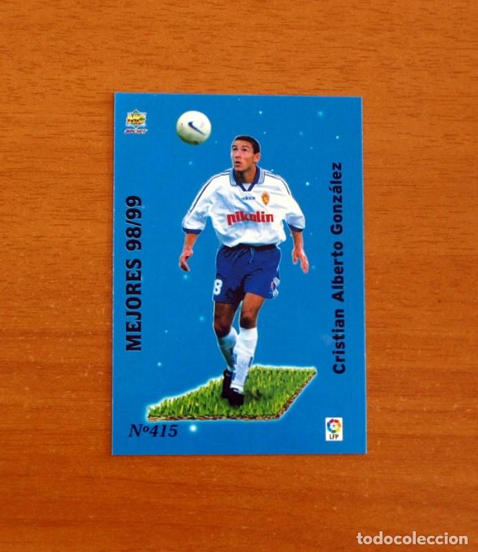 Cromos de f&uacute;tbol: Real Zaragoza -N&ordm; 415 Kily Gonzalez -Mejores 98-99-Las Fichas de la Liga Mundicromo 1999-2000, 99-00