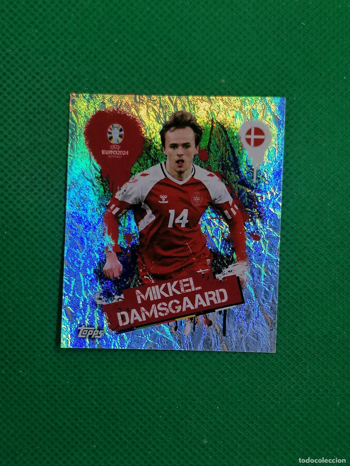 Cromos de f&uacute;tbol: DEN 3 DEN3 MIKKEL DAMSGAARD DINAMARCA PARALELA ⚽ TOPPS EURO 2024 24 GERMANY STICKERS ⚽