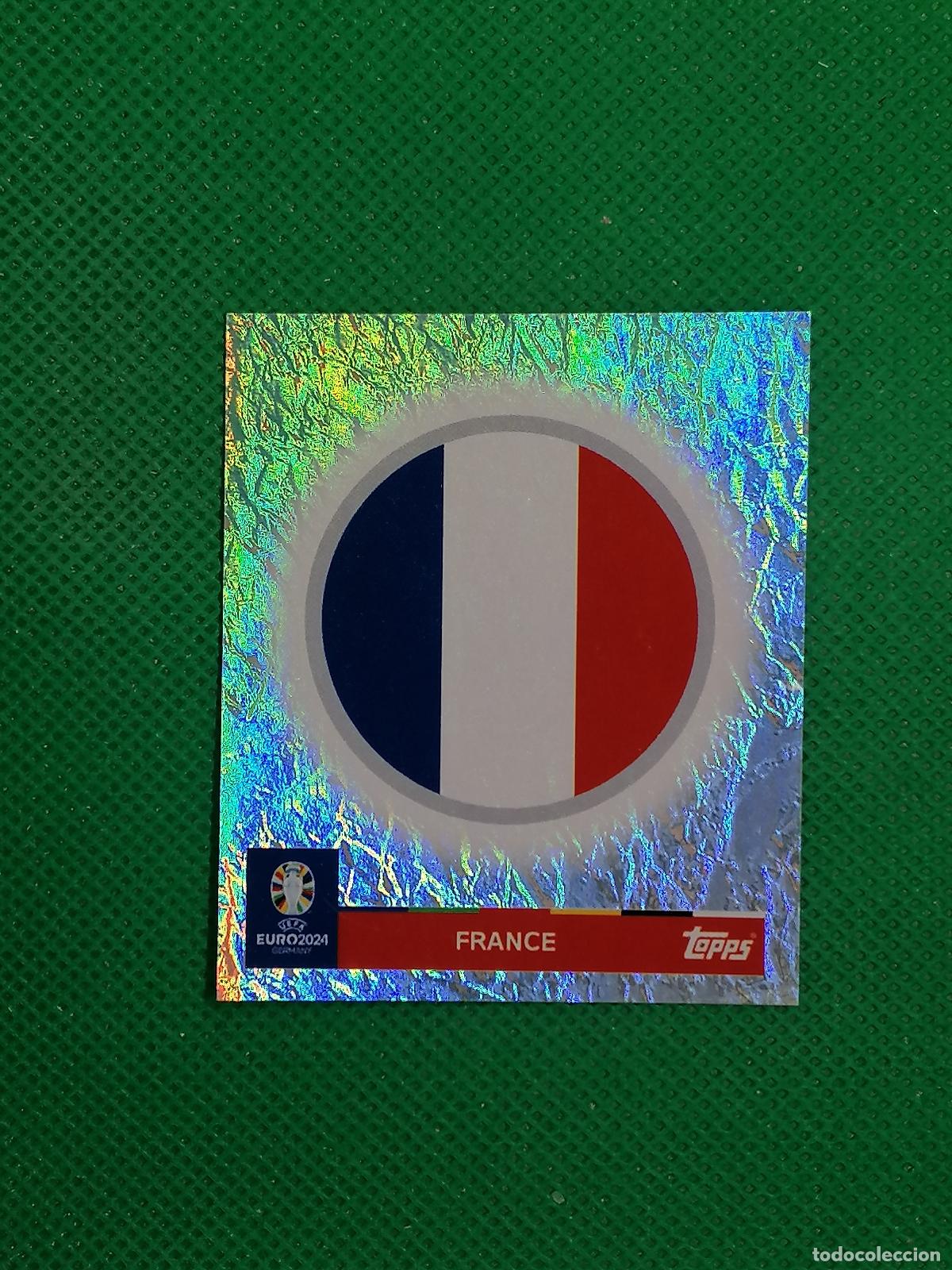 Fu&szlig;ball-Sticker: FRA 1 FRA1 ESCUDO FRANCIA PARALELA ⚽ TOPPS EURO 2024 24 GERMANY STICKERS ⚽