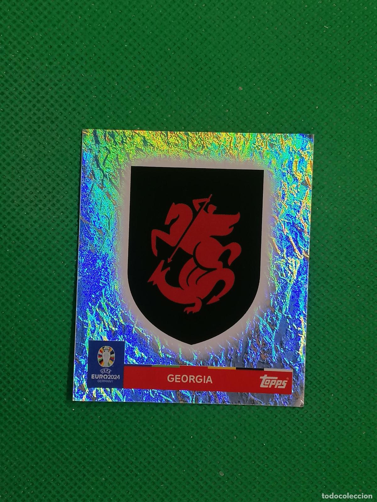 Fu&szlig;ball-Sticker: GEO 1 GEO1 ESCUDO GEORGIA PARALELA ⚽ TOPPS EURO 2024 24 GERMANY STICKERS ⚽