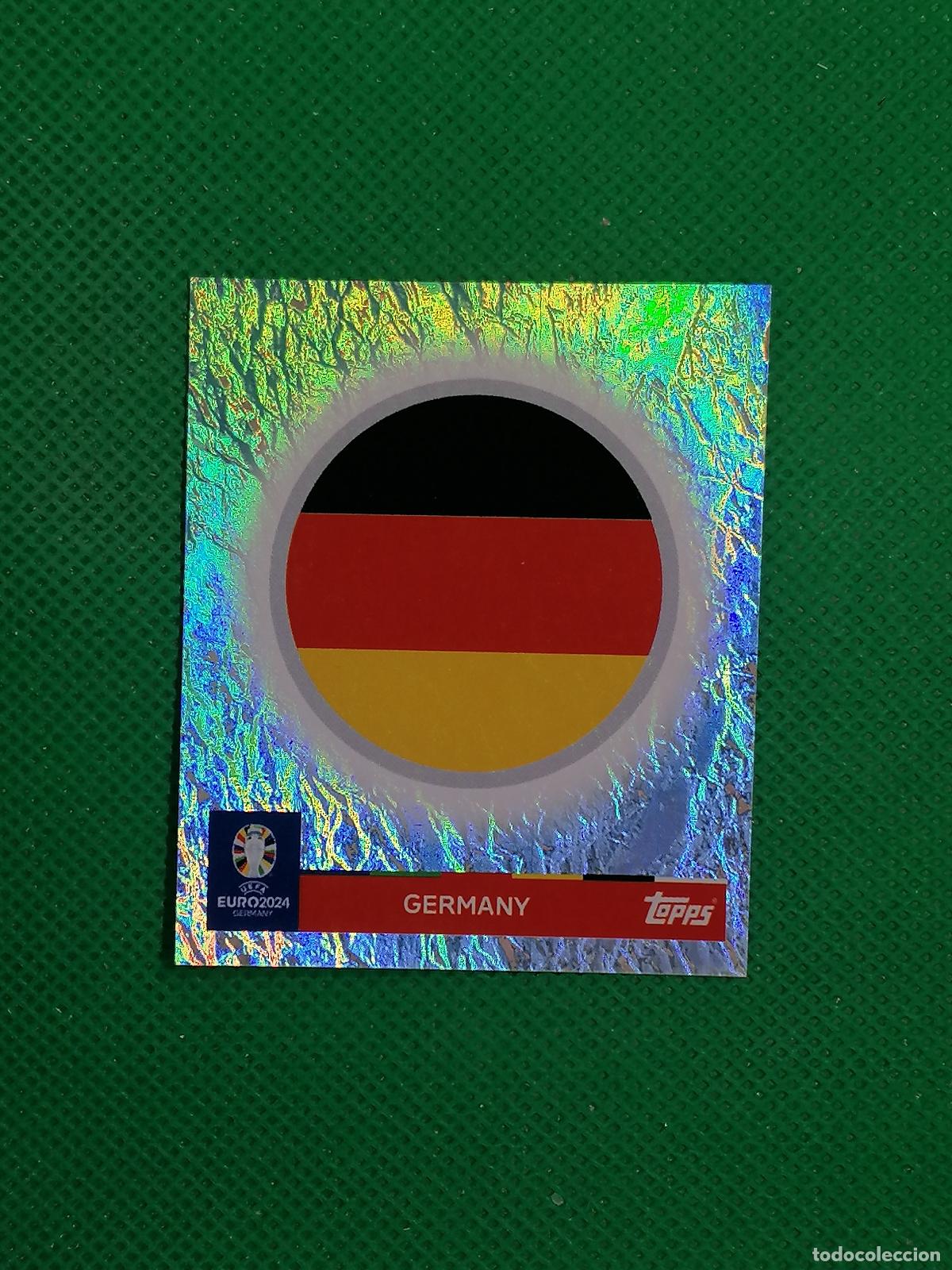 Fu&szlig;ball-Sticker: GER 1 GER1 ESCUDO ALEMANIA PARALELA ⚽ TOPPS EURO 2024 24 GERMANY STICKERS ⚽