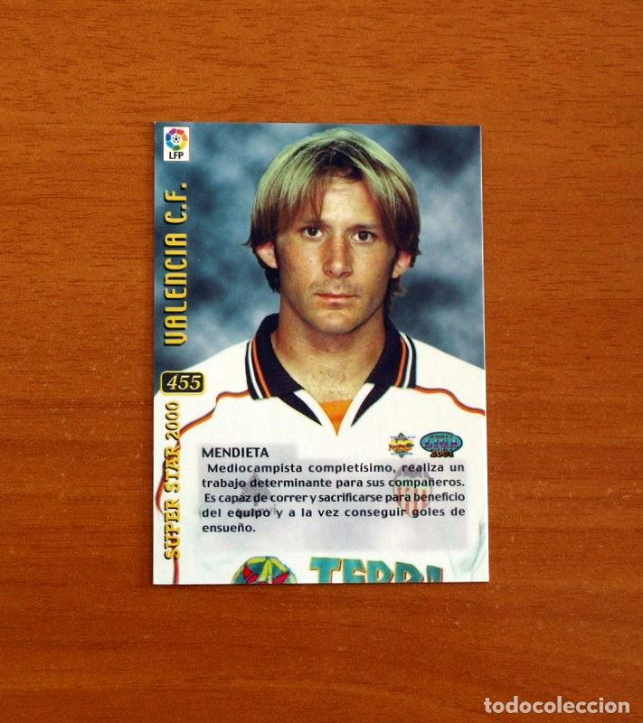 Fu&szlig;ball-Sticker: Valencia -N&ordm; 455 Mendieta El Mejor 2000 -Mundicromo Las Fichas de la Liga 2000-2001, 00-01