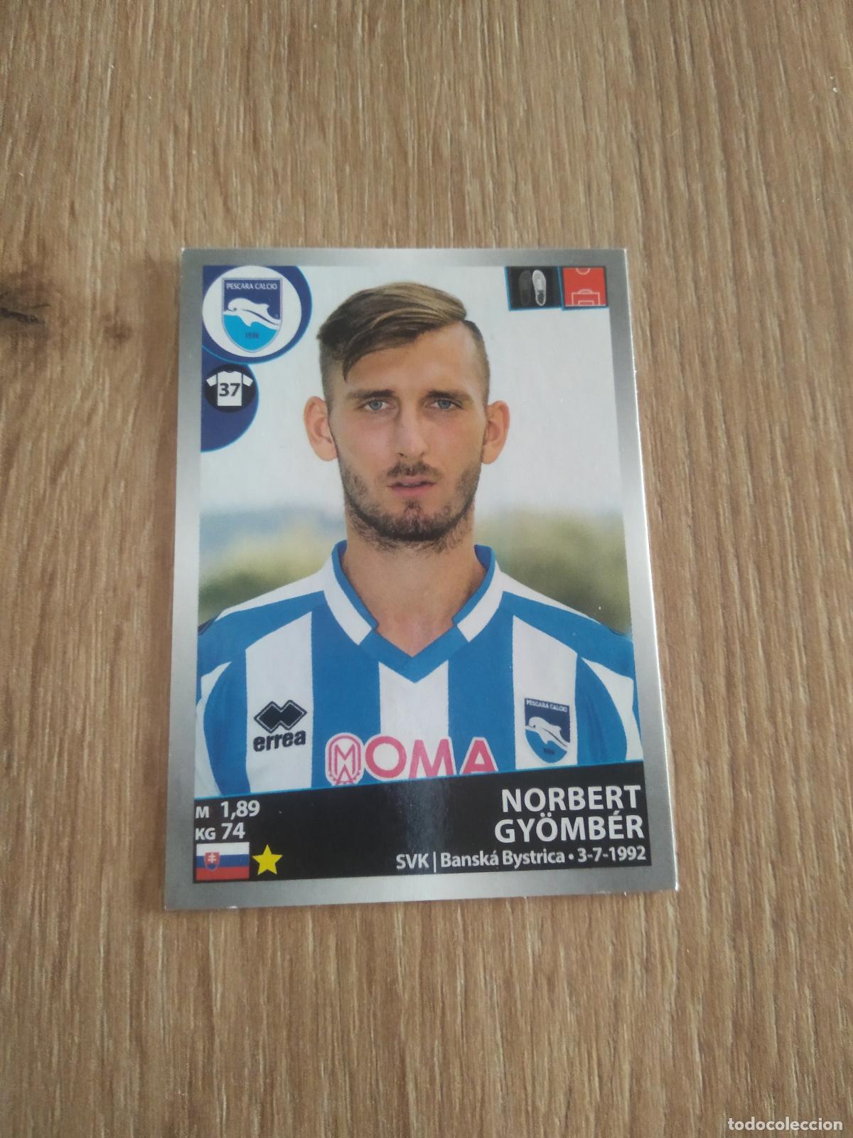 Fu&szlig;ball-Sticker: 398 NORBERT GYOMBER PESCARA CROMO FUTBOL PANINI LIGA ITALIA 16-17 CALCIATORI 2016-2017