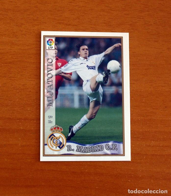 Figurine di Calcio: Real Madrid - N&ordm; 19 Mijatovic - Mundicromo ficha de la Liga 1997-1998, 97-98