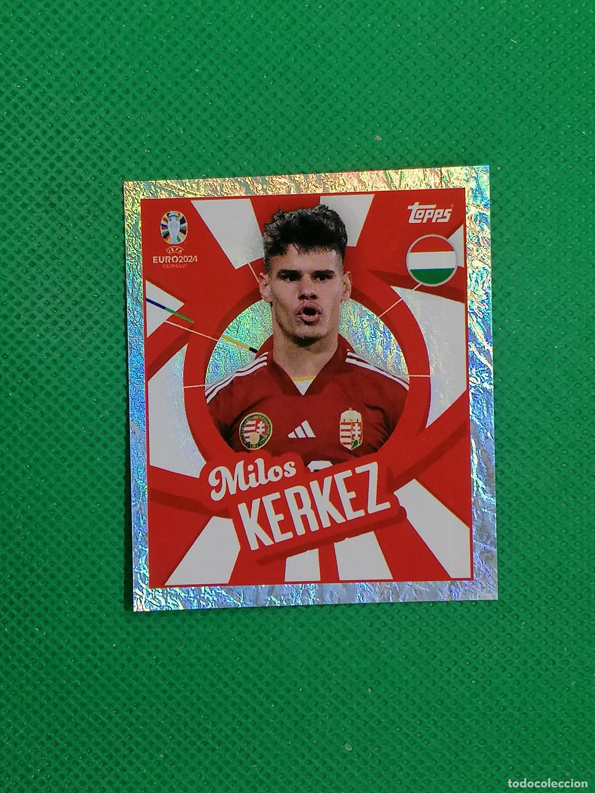 Figurine di Calcio: HUNG PTW HUNGPTW MILOS KERKEZ HUNGRIA PARALELA ⚽ TOPPS EURO 2024 24 GERMANY STICKERS ⚽