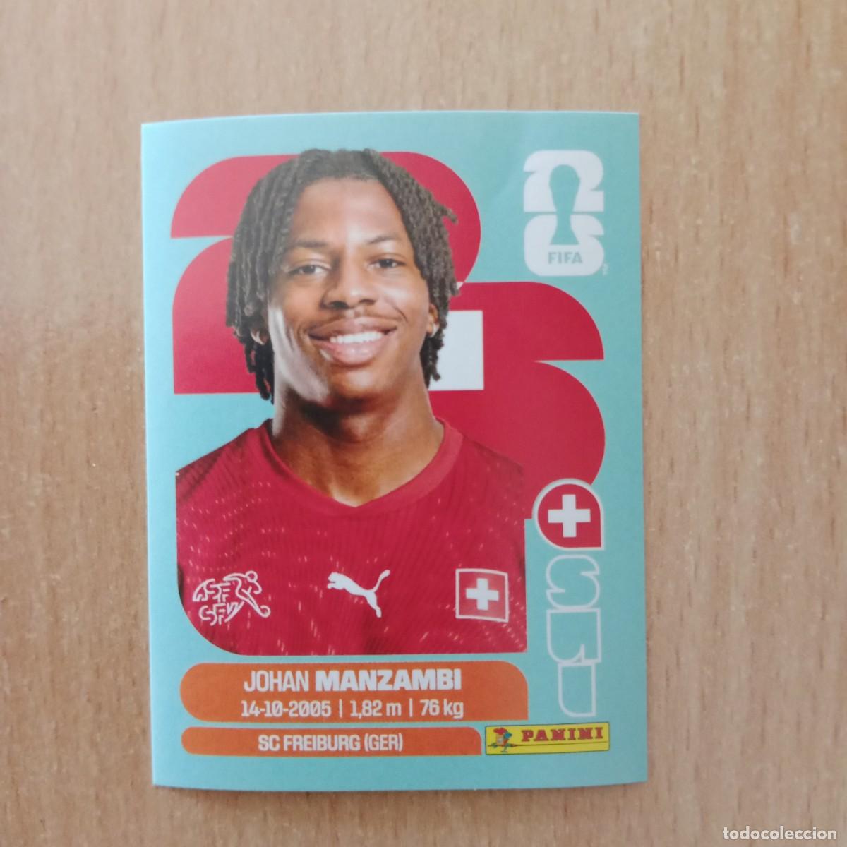 Cromos de f&uacute;tbol: JOHAN MANZAMBI , SUIZA , STICKER CROMO N&ordm; SUI 15 , FIFA WORLD CUP 2026 - PANINI - A&Ntilde;O 2026.