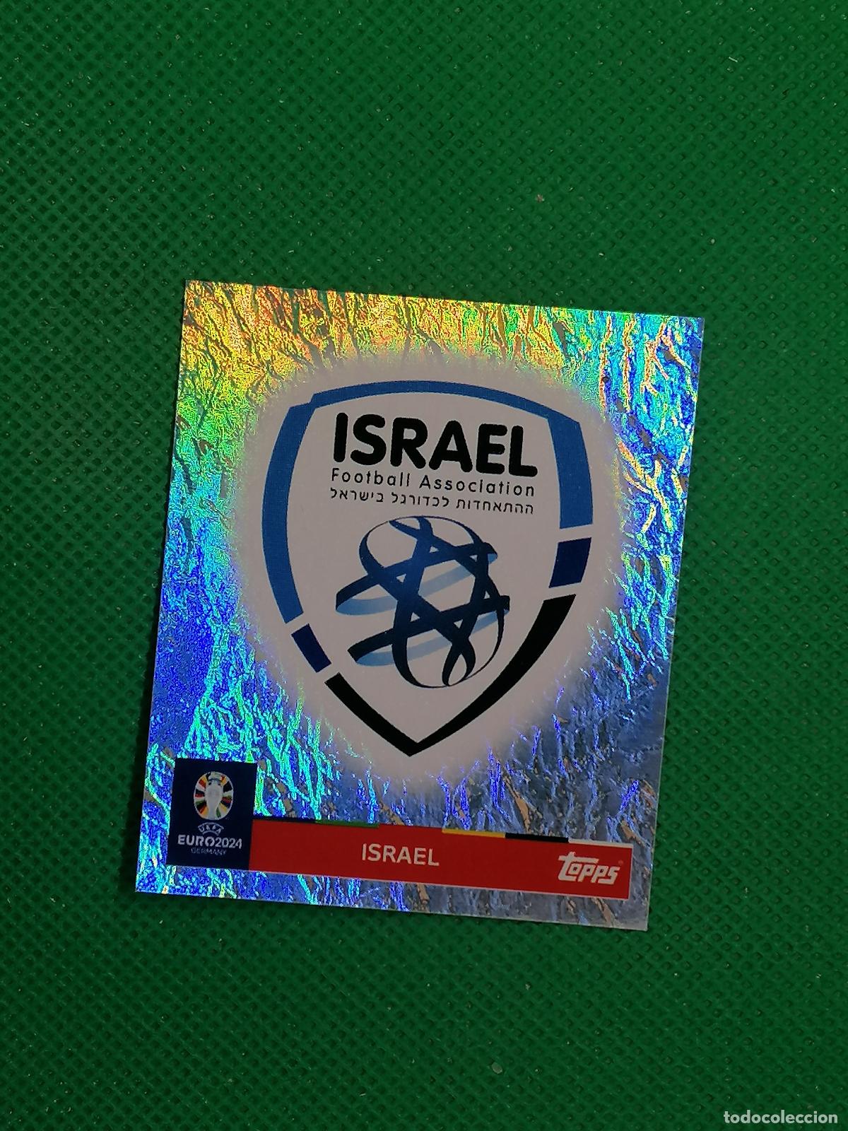 Cromos de f&uacute;tbol: ISR 1 ISR1 ESCUDO ISRAEL PARALELA ⚽ TOPPS EURO 2024 24 GERMANY STICKERS ⚽