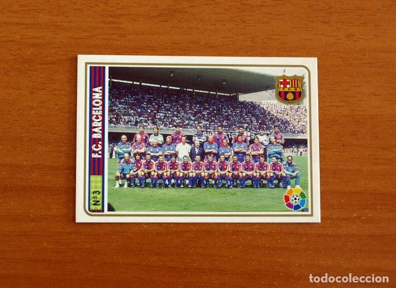 Cromos de f&uacute;tbol: Barcelona - N&ordm; 3 Plantilla - Mundicromo Las Fichas de la Liga Nacional de F&uacute;tbol 1994-1995-94-95