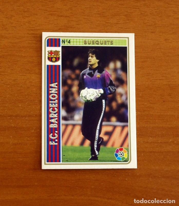Cromos de f&uacute;tbol: Barcelona - N&ordm; 4 Busquets - Mundicromo Las Fichas de la Liga Nacional de F&uacute;tbol 1994-1995-94-95