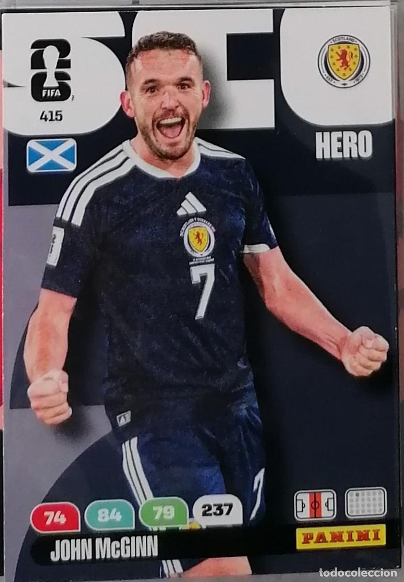 Cromos de f&uacute;tbol: 415 JOHN McGINN Hero World Cup 2026 Adrenalyn XL Panini