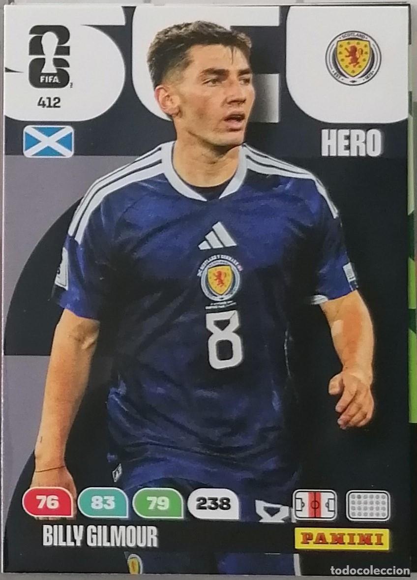 Cromos de f&uacute;tbol: 412 BILLY GILMOUR Hero World Cup 2026 Adrenalyn XL Panini