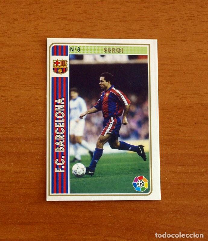 Figurine di Calcio: Barcelona - N&ordm; 8 Sergi - Mundicromo Las Fichas de la Liga Nacional de F&uacute;tbol 1994-1995-94-95
