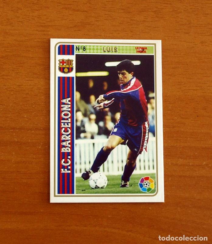 Figurine di Calcio: Barcelona -N&ordm; 8 Luis -&Uacute;ltima Hora - Mundicromo Las Fichas de la Liga Nacional F&uacute;tbol 1994-1995-94-95