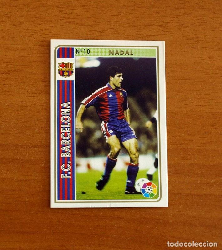 Figurine di Calcio: Barcelona -N&ordm; 10 Nadal - Mundicromo Las Fichas de la Liga Nacional F&uacute;tbol 1994-1995-94-95