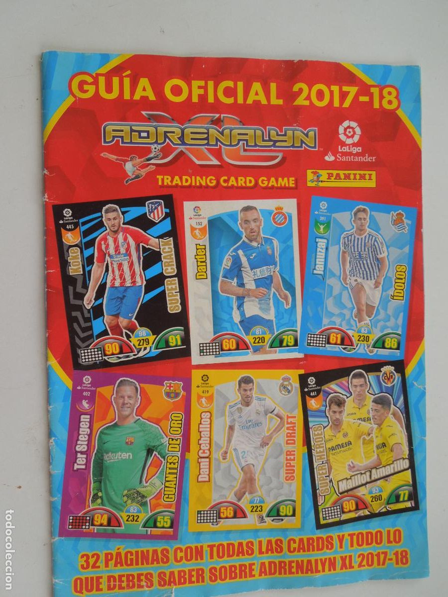 Cartes &agrave; collectionner de Football: GUIA OFICIAL 2017-2018- -ADRENALYN - PANINI - 32 PAGINAS