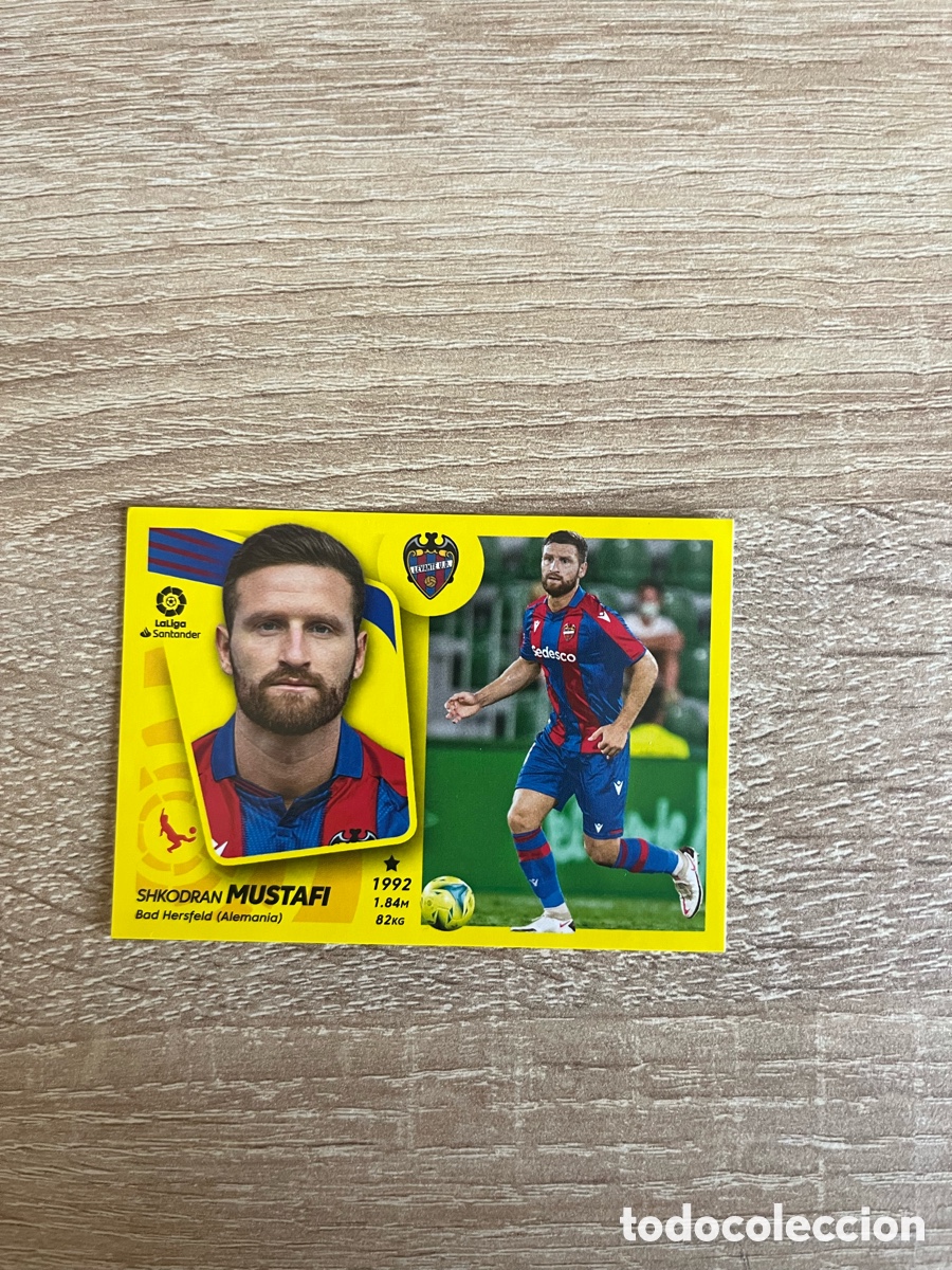 Cromos de f&uacute;tbol: 48 MUSTAFI &Uacute;LTIMOS FICHAJES LIGA ESTE EDICIONES ESTE 2021 2022 21 22 LEVANTE