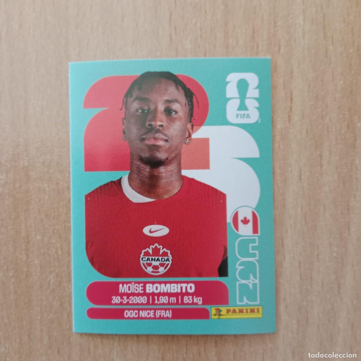 Cromos de f&uacute;tbol: MO&Iuml;SE BOMBITO , CANAD&Aacute; , STICKER CROMO N&ordm; CAN 8 , FIFA WORLD CUP 2026 - PANINI - A&Ntilde;O 2026.