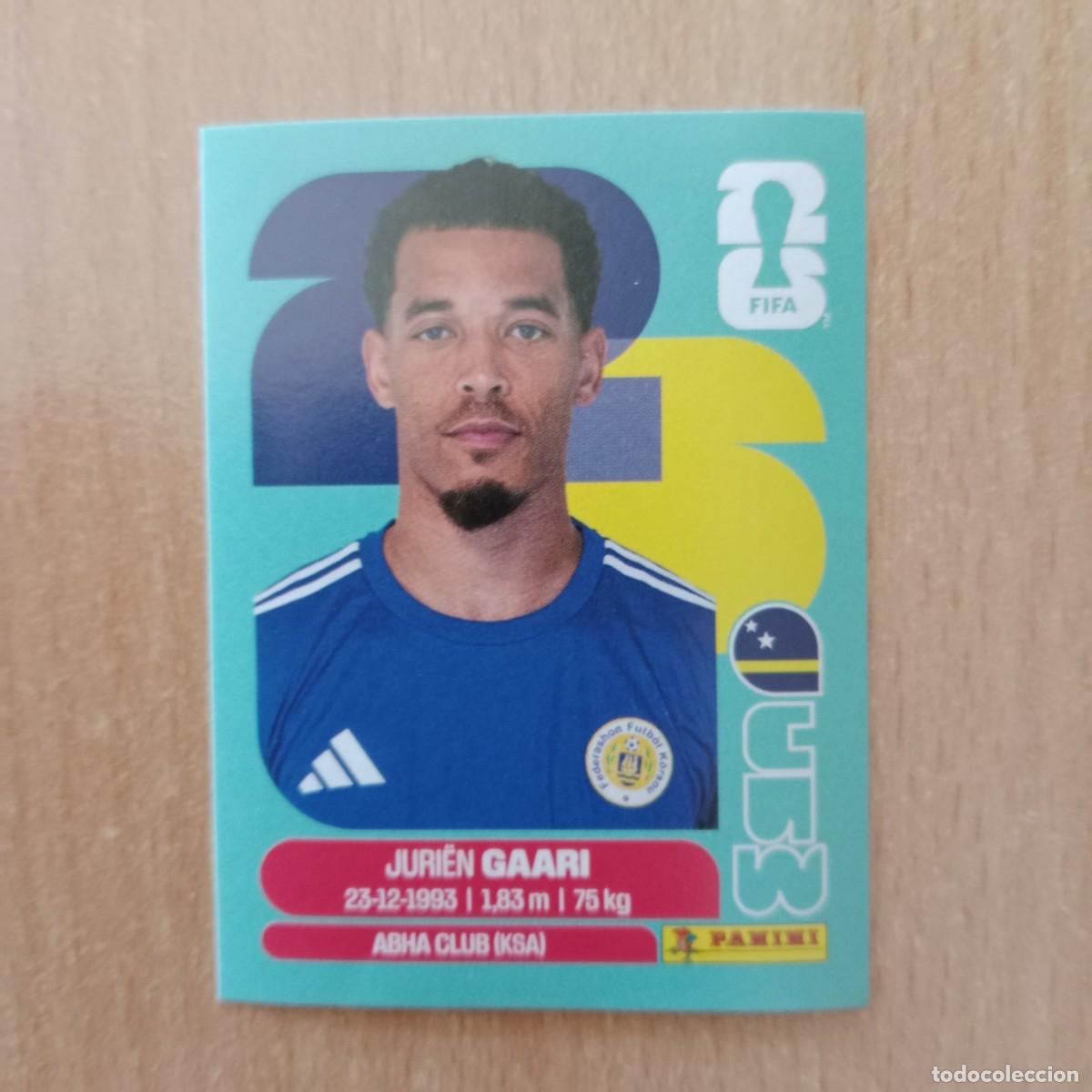 Cromos de f&uacute;tbol: JURI&Euml;N GAARI , CURA&Ccedil;AO , STICKER CROMO N&ordm; CUW 5 , FIFA WORLD CUP 2026 - PANINI - A&Ntilde;O 2026.