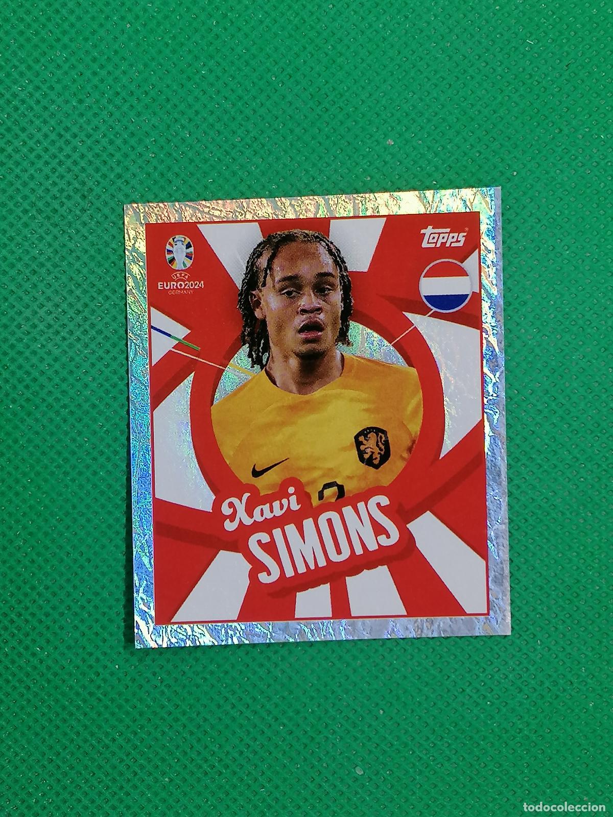 Cromos de f&uacute;tbol: NED PTW NEDPTW XAVI SIMONS HOLANDA PARALELA ⚽ TOPPS EURO 2024 24 GERMANY STICKERS ⚽