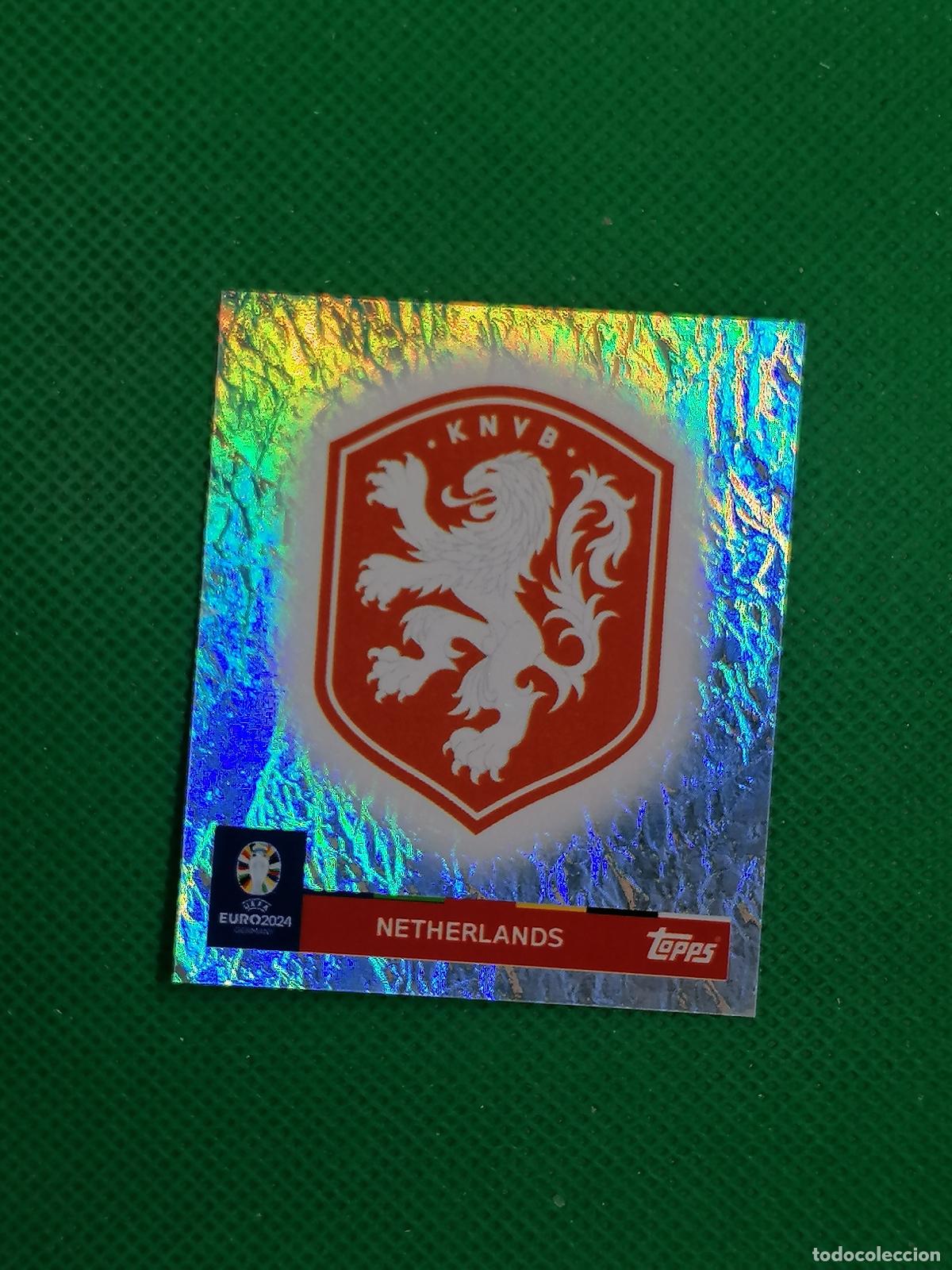 Cromos de f&uacute;tbol: NED 1 NED1 ESCUDO HOLANDA PARALELA ⚽ TOPPS EURO 2024 24 GERMANY STICKERS ⚽