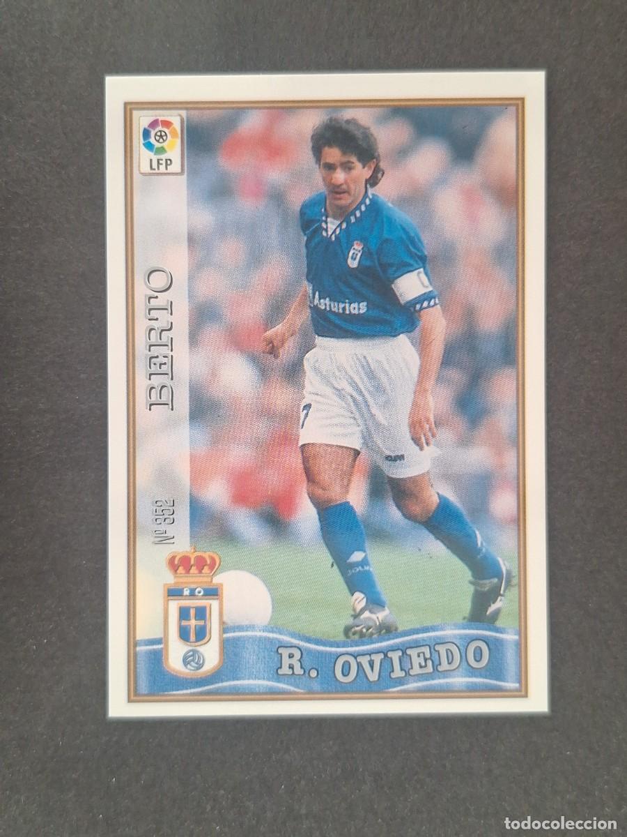 Cromos de f&uacute;tbol: L1 BERTO REAL OVIEDO 352 MUNDICROMO LAS FICHAS DE LA LIGA 1997 1998 97 98