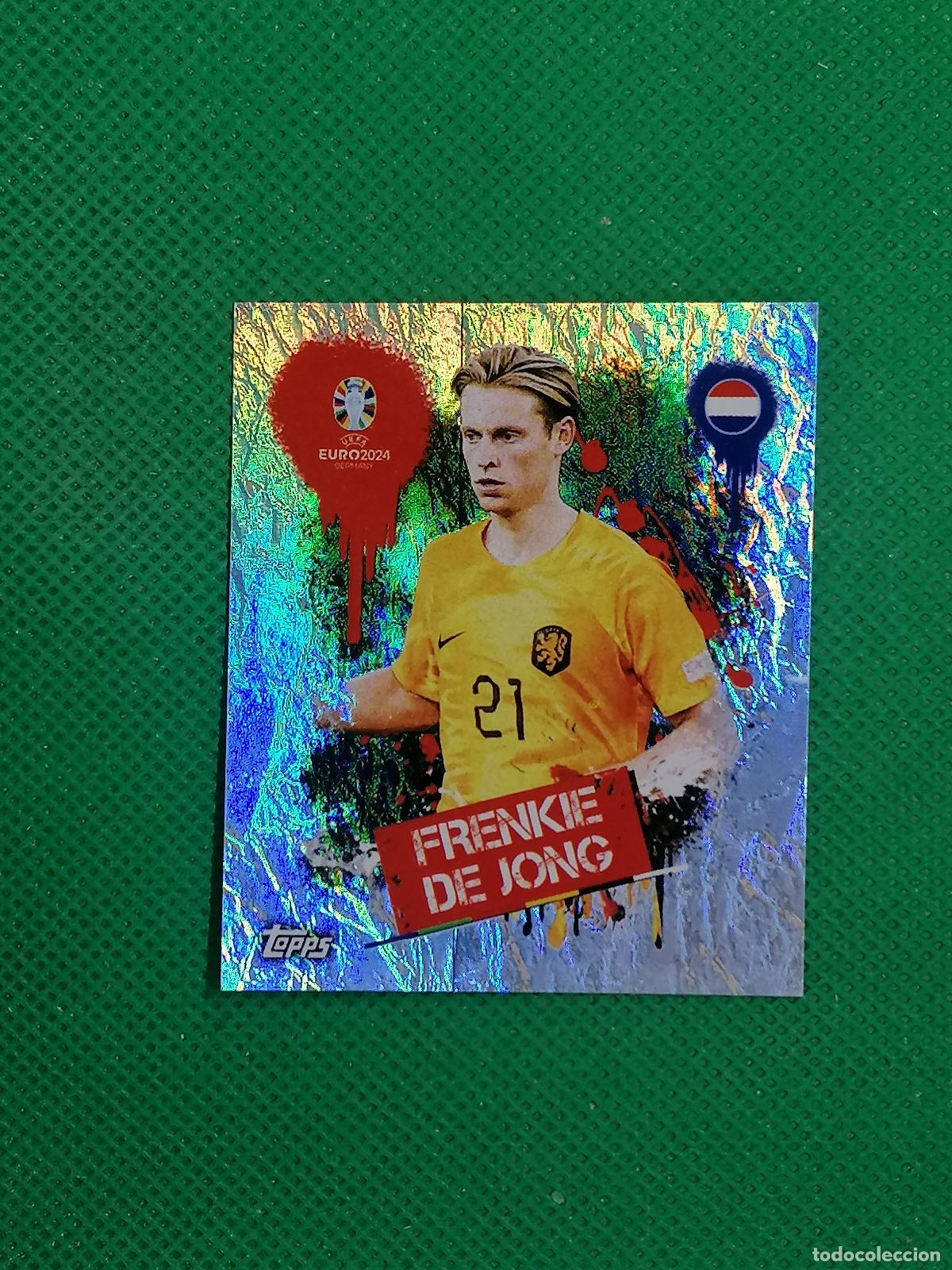 Cromos de f&uacute;tbol: NED 3 NED3 FRENKIE DE JONG HOLANDA PARALELA ⚽ TOPPS EURO 2024 24 GERMANY STICKERS ⚽