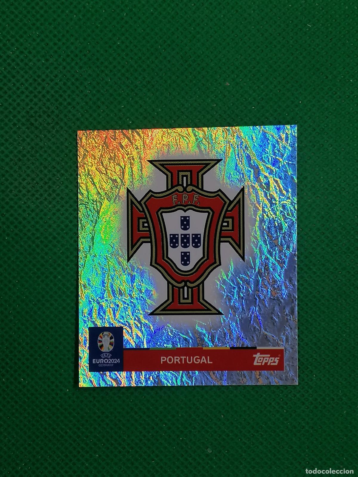 Cromos de f&uacute;tbol: POR 1 POR1 ESCUDO PORTUGAL PARALELA ⚽ TOPPS EURO 2024 24 GERMANY STICKERS ⚽