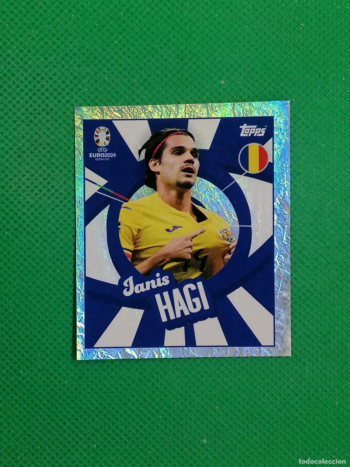 Football Stickers: ROM PTW ROMPTW JANIS HAGI RUMANIA PARALELA ⚽ TOPPS EURO 2024 24 GERMANY STICKERS ⚽