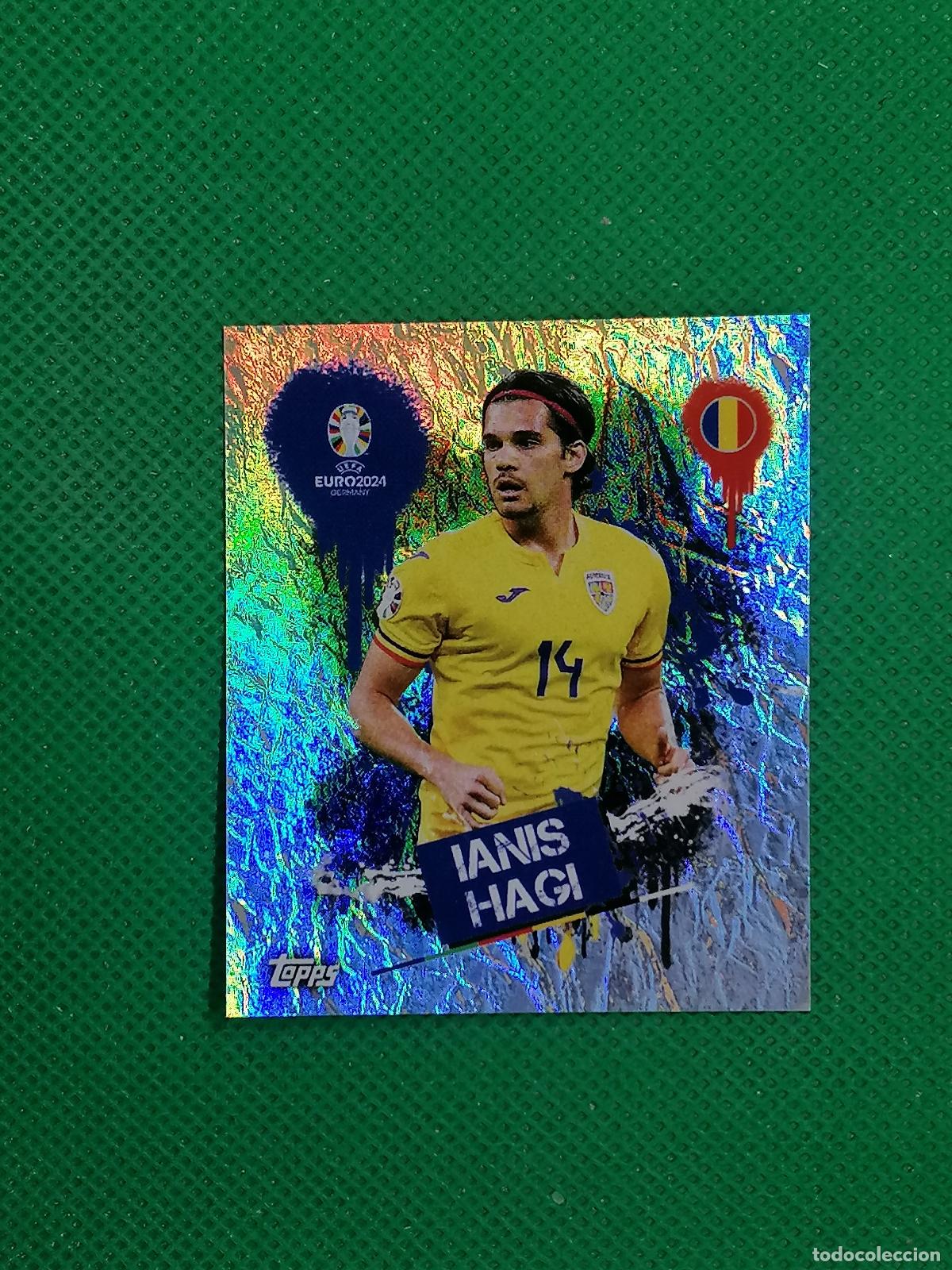 Figurine di Calcio: ROM 3 ROM3 IANIS HAGI RUMANIA PARALELA ⚽ TOPPS EURO 2024 24 GERMANY STICKERS ⚽