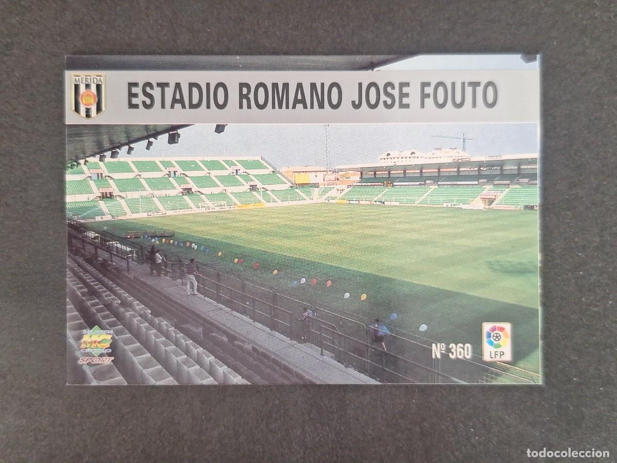 Football Stickers: L1 ESTADIO ROMANO JOSE FOUTO C. P. MERIDA 360 MUNDICROMO LAS FICHAS DE LA LIGA 1997 1998 97 98