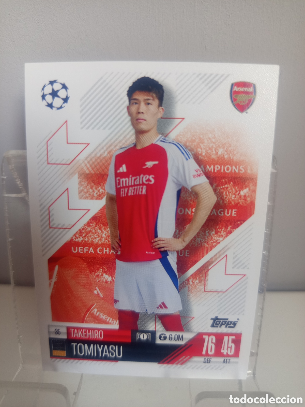 Football Stickers: ❇️ CROMO CARD ⚽ TOMIYASU ARSENAL 35 2024 2025 24 25 MATCH ATTAX CHAMPIONS LEAGUE TOPPS ❇️
