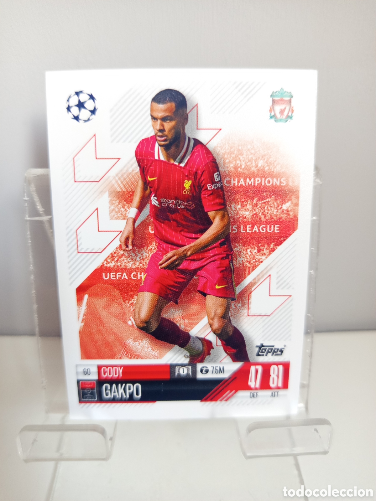 Cromos de f&uacute;tbol: ❇️ CROMO CARD ⚽ GAKPO LIVERPOOL 60 2024 2025 24 25 MATCH ATTAX CHAMPIONS LEAGUE TOPPS ❇️