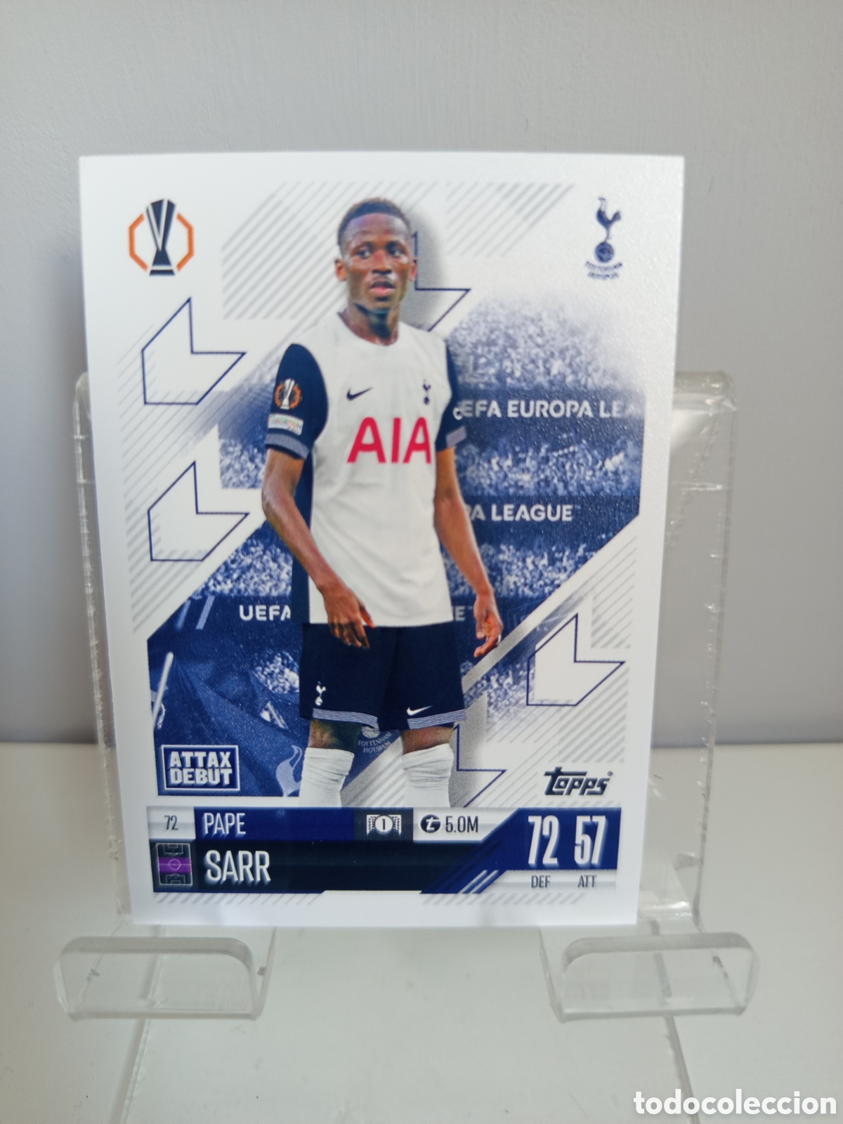 Figurine di Calcio: ❇️ CROMO CARD ⚽ SARR TOTTENHAM HOTSPUR 72 2024 2025 24 25 MATCH ATTAX CHAMPIONS LEAGUE TOPPS ❇️