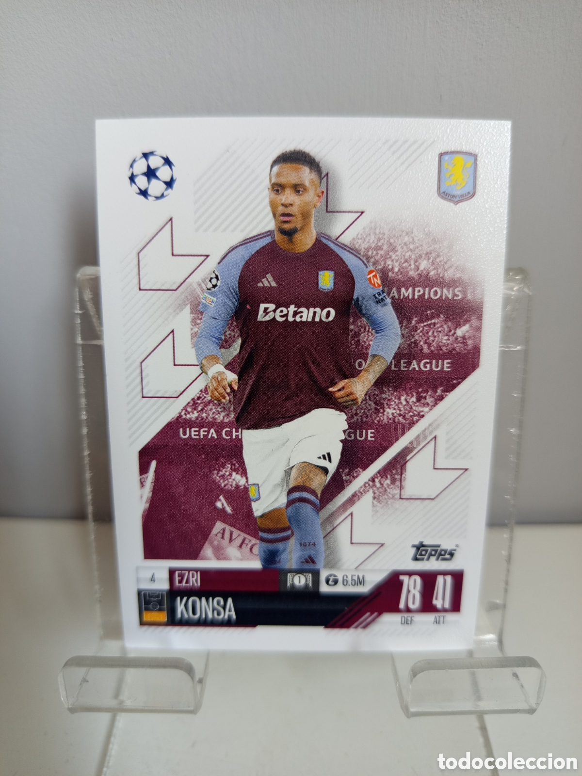 Figurine di Calcio: ❇️ CROMO CARD ⚽ KONSA ASTON VILLA 4 2024 2025 24 25 MATCH ATTAX CHAMPIONS LEAGUE TOPPS ❇️